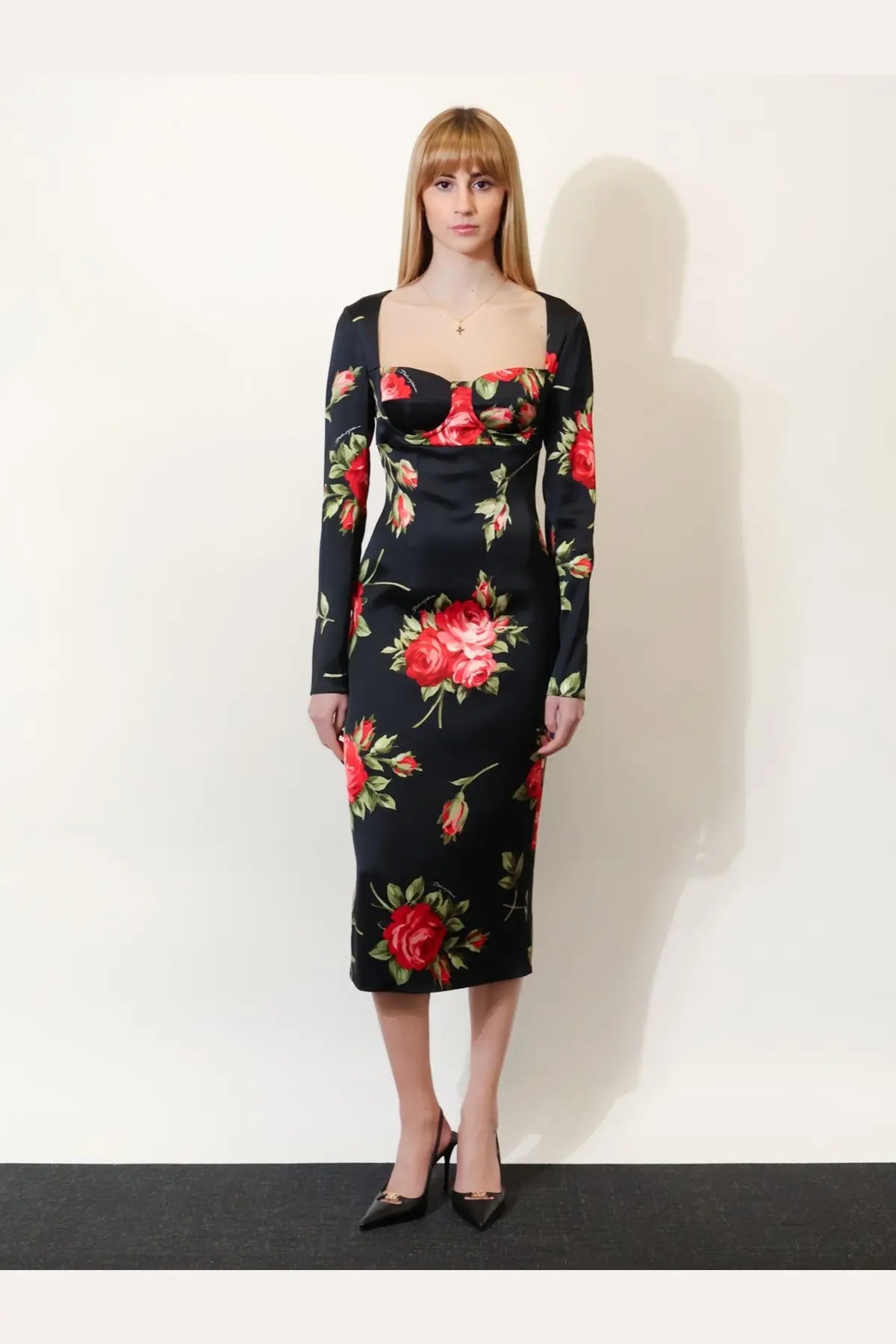 Dolce &amp; Gabbana Women's Viscose Dress Black, view 2