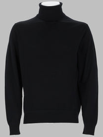Tom Ford Men's Dolcevita in Pura Lana Maglia Fine Black