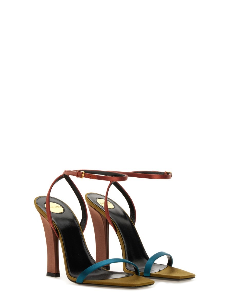Saint Laurent Women's Dominique Sandal Multicolor