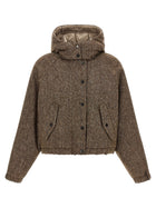 Brunello Cucinelli Women's Mélange Virgin Wool Blend Jacket Brown