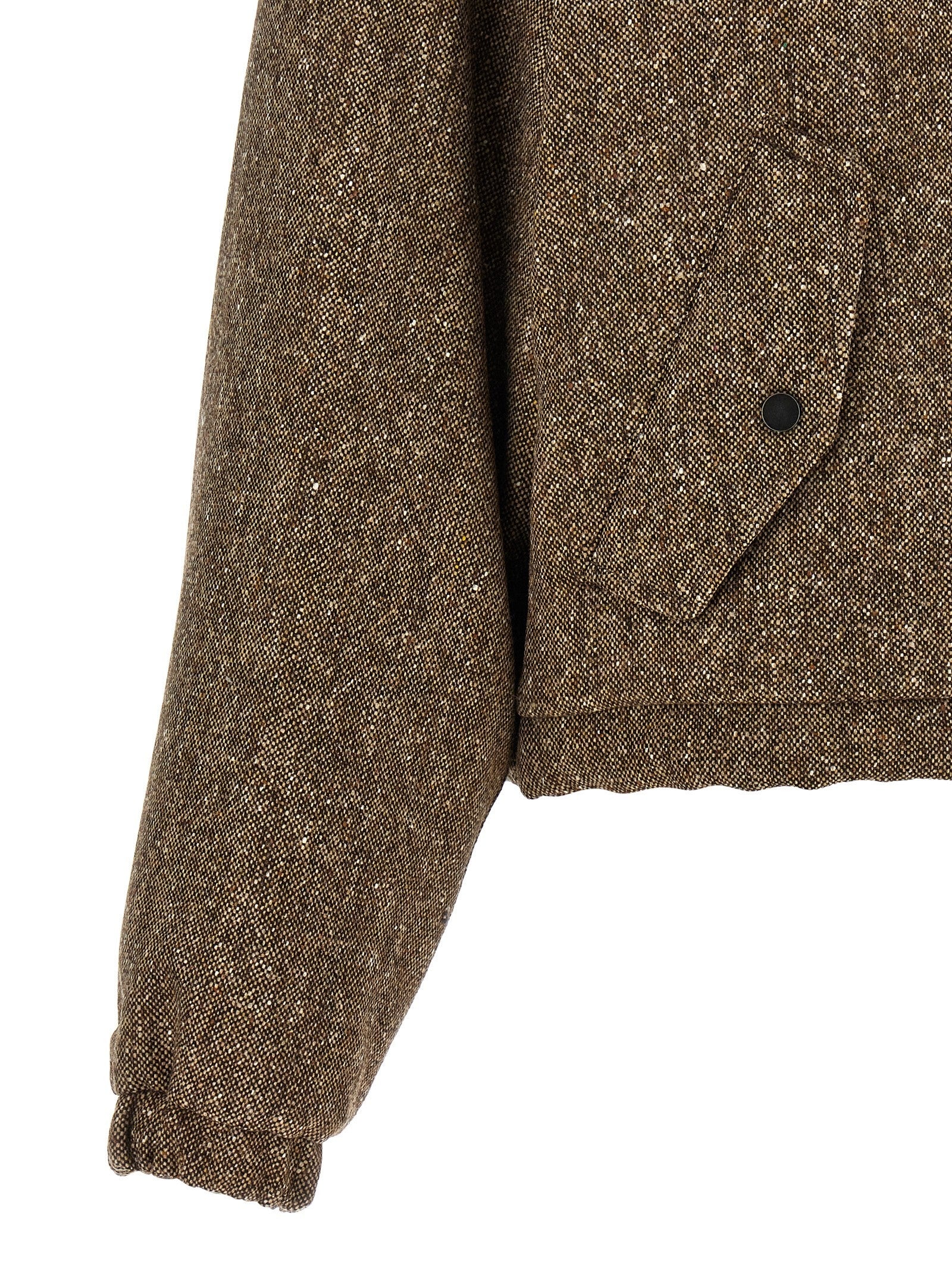 Brunello Cucinelli Women's Mélange Virgin Wool Blend Jacket Brown