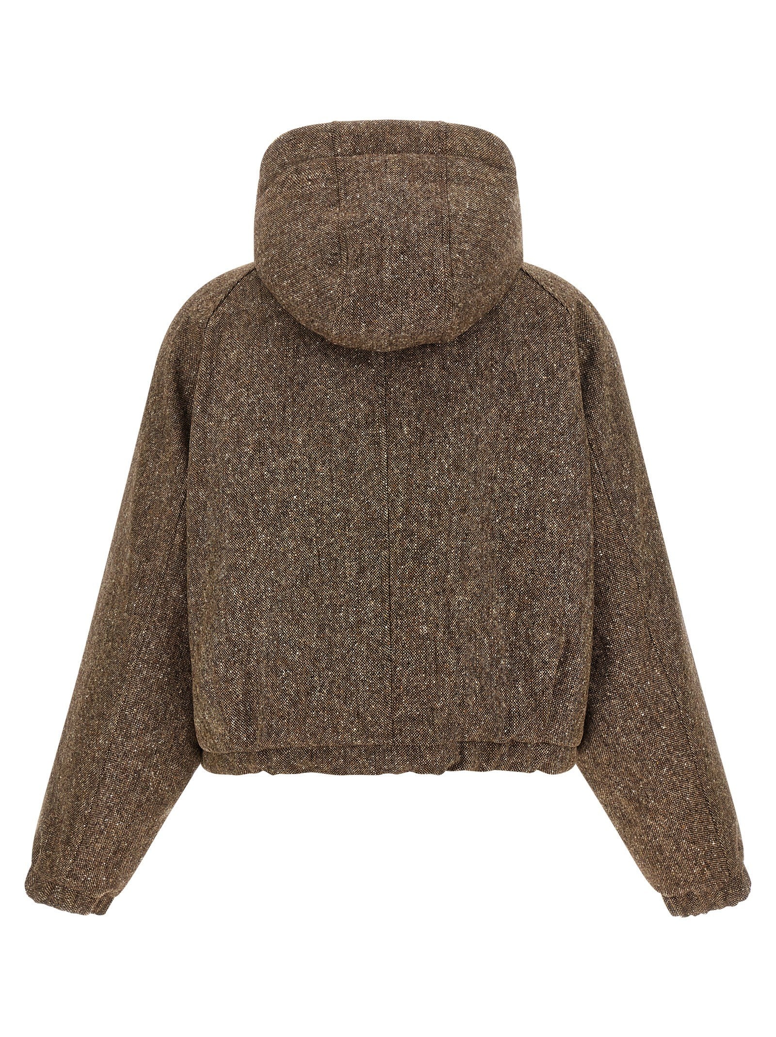 Brunello Cucinelli Women's Mélange Virgin Wool Blend Jacket Brown