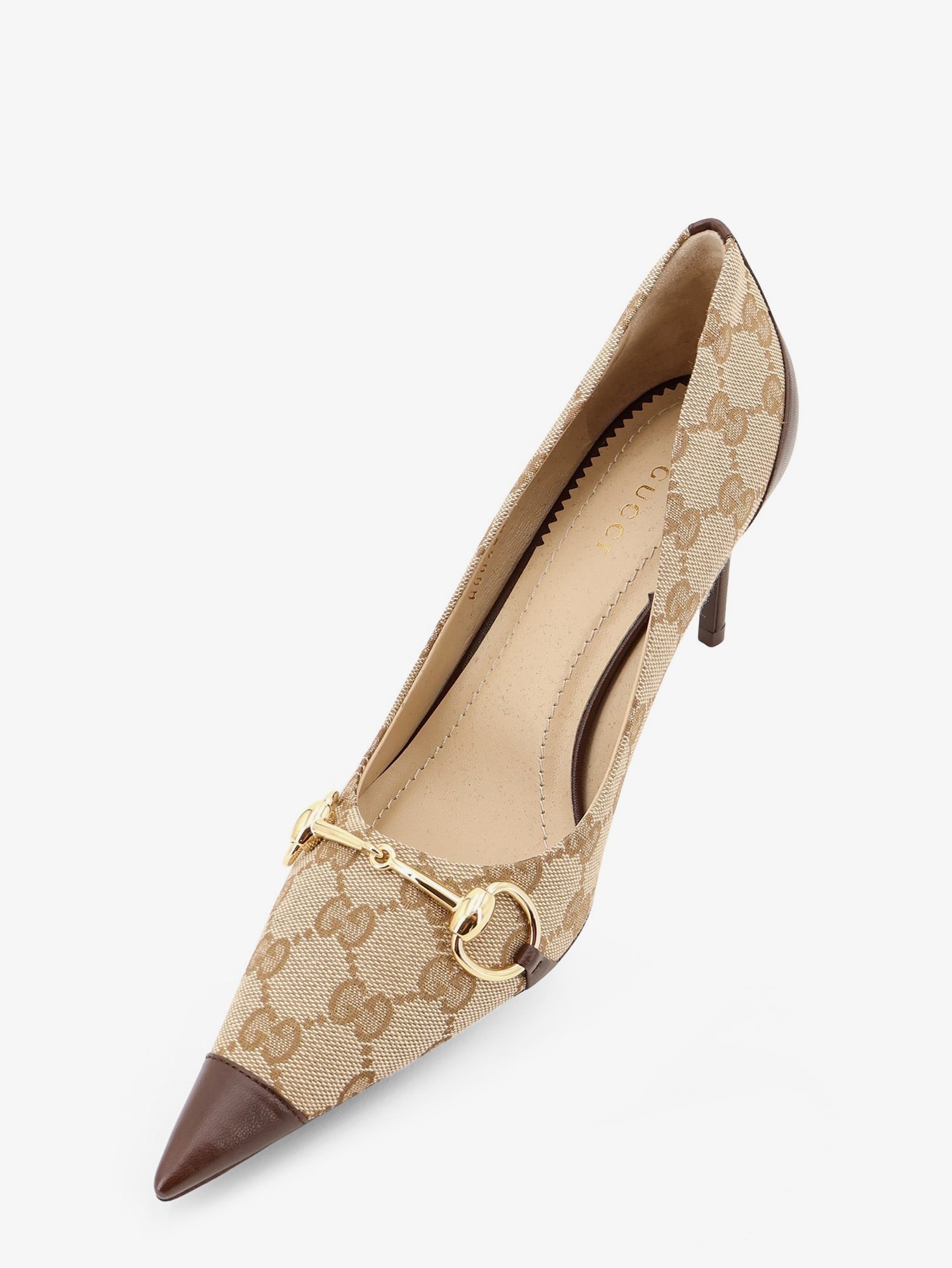 Gucci Women's Donna GG Fabric Pumps Beige