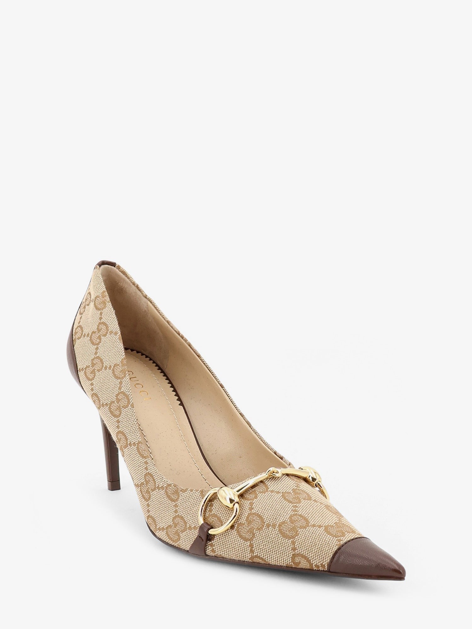 Gucci Women's Donna GG Fabric Pumps Beige