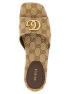 Gucci Doppia Sandals Beige, view 4