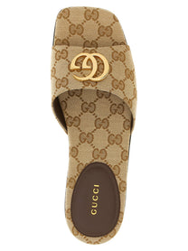 Gucci Doppia Sandals Beige