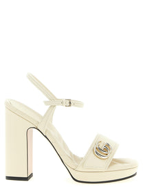 Gucci Doppia Sandals White