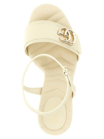 Gucci Doppia Sandals White