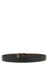 Ferragamo Doppio Gancini Reversible Belt Gold