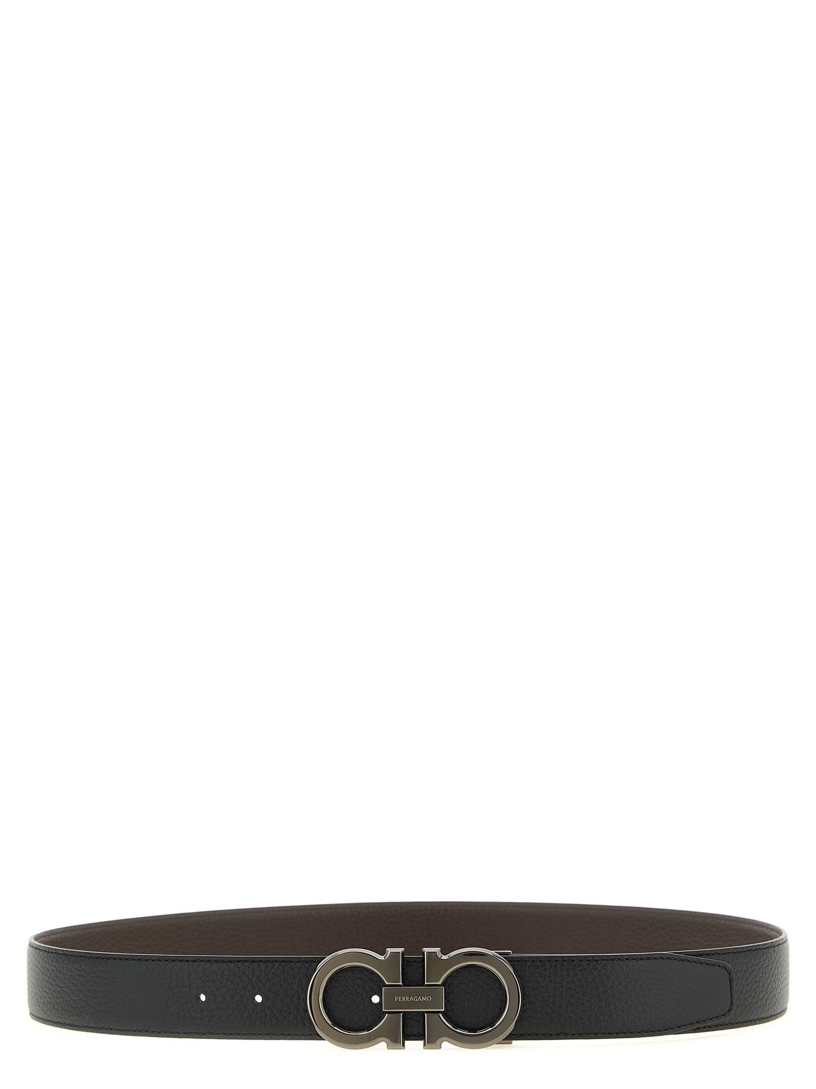 Ferragamo Doppio Gancini Reversible Belt Gold