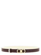 Ferragamo Doppio Gancini Reversible Belt Gold