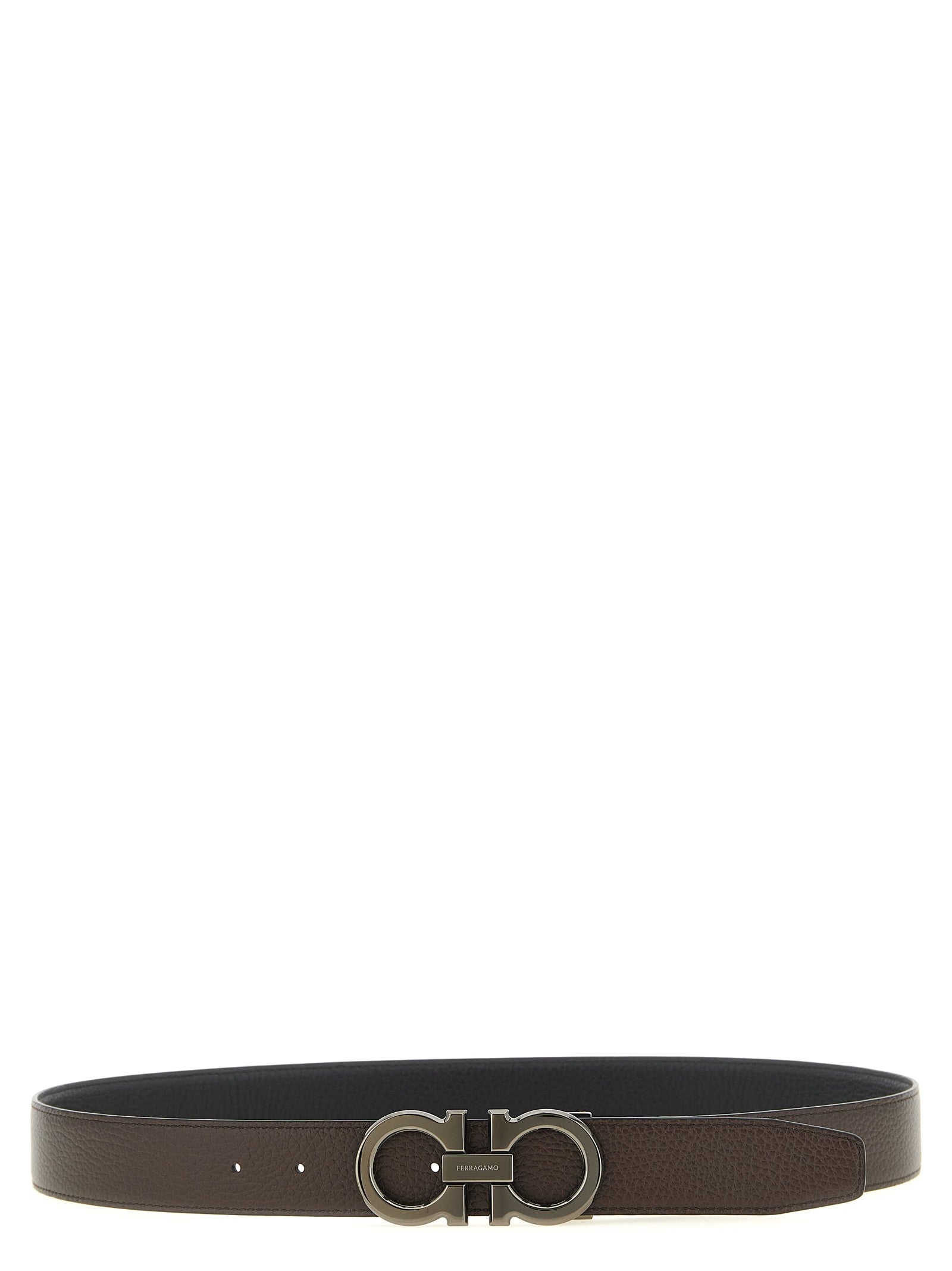 Ferragamo Doppio Gancini Reversible Belt Gold