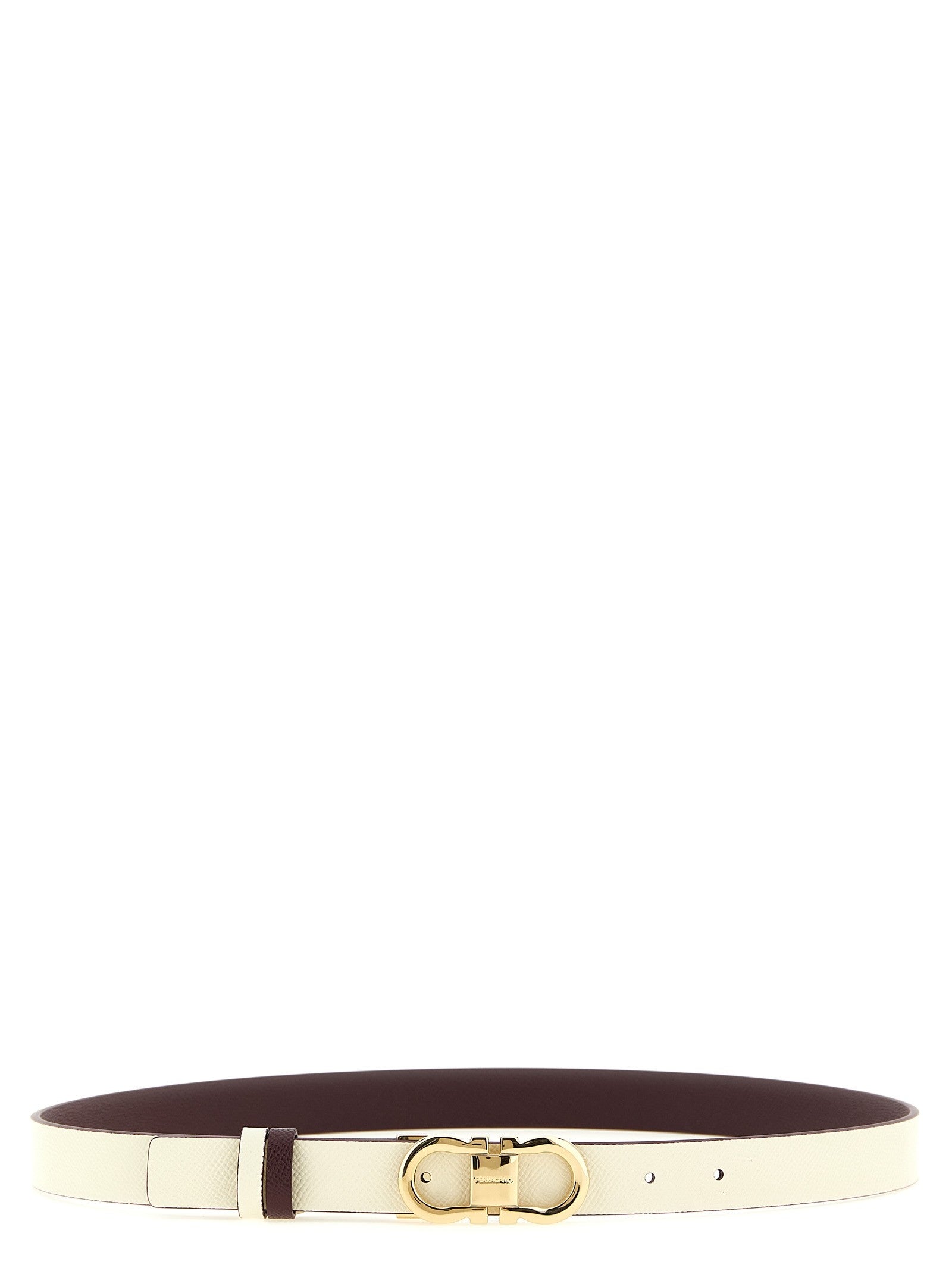 Ferragamo Doppio Gancini Reversible Belt Gold