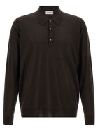 John Smedley Dorset Polo Shirt Brown