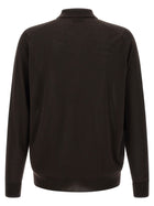John Smedley Dorset Polo Shirt Brown, view 2