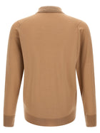 John Smedley Dorset Polo Shirt Beige, view 2