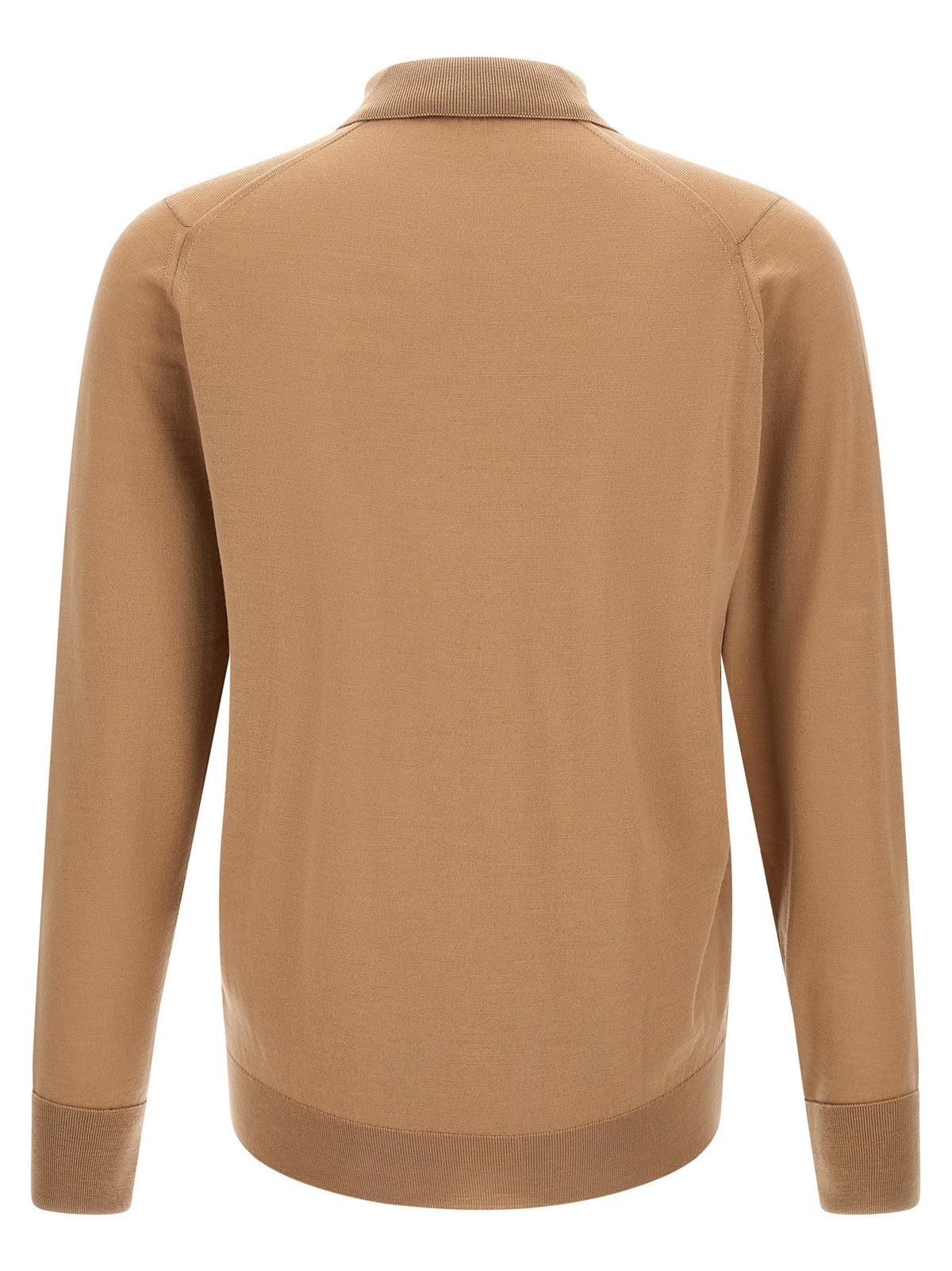 John Smedley Dorset Polo Shirt Beige, view 2