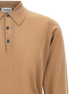 John Smedley Dorset Polo Shirt Beige, view 3