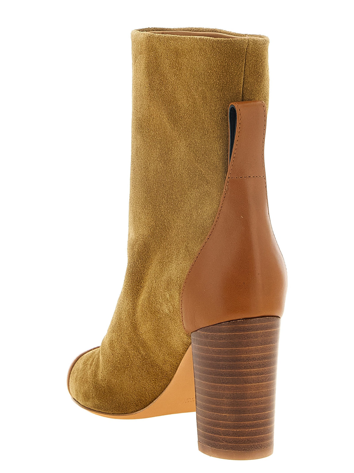 Odissi Dot Ankle Boots Beige, view 3