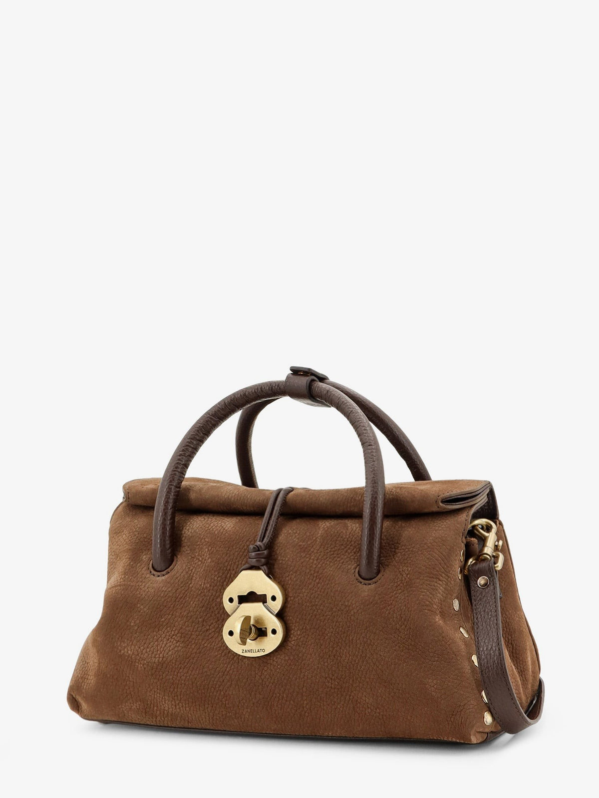 Zanellato Women's Dotta® Nubuck Crossbody Bag Brown