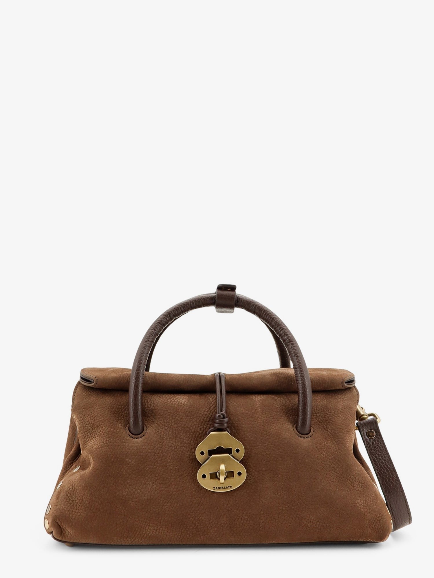 Zanellato Women's Dotta® Nubuck Crossbody Bag Brown