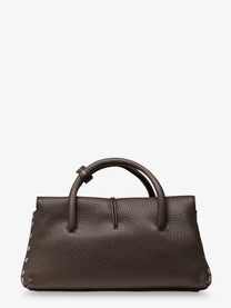 Zanellato Women's Dotta® Small Hammered Leather Crossbody Bag Brown