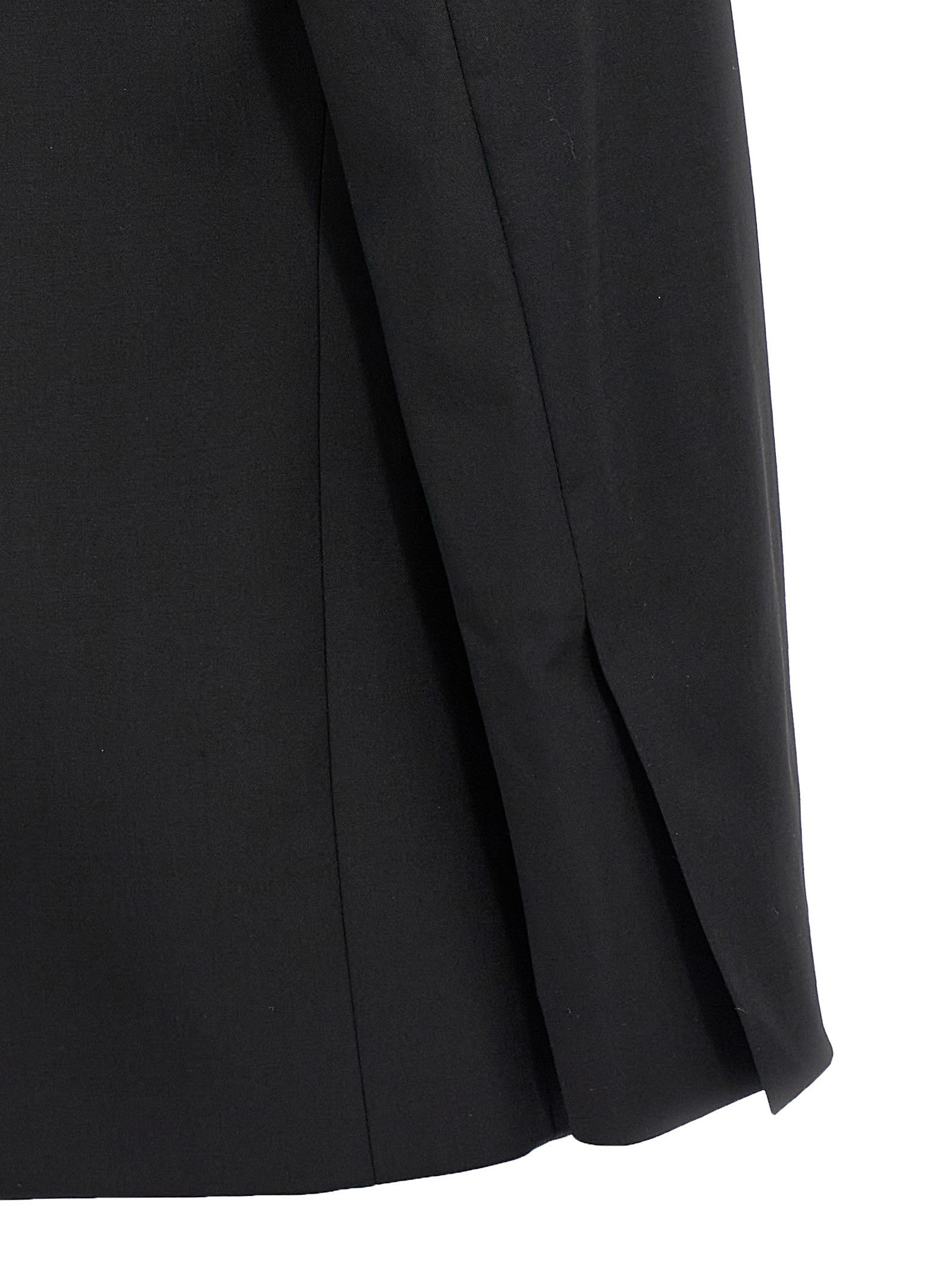 Nensi Dojaka Double Breast Drawstring Blazer Jacket Black