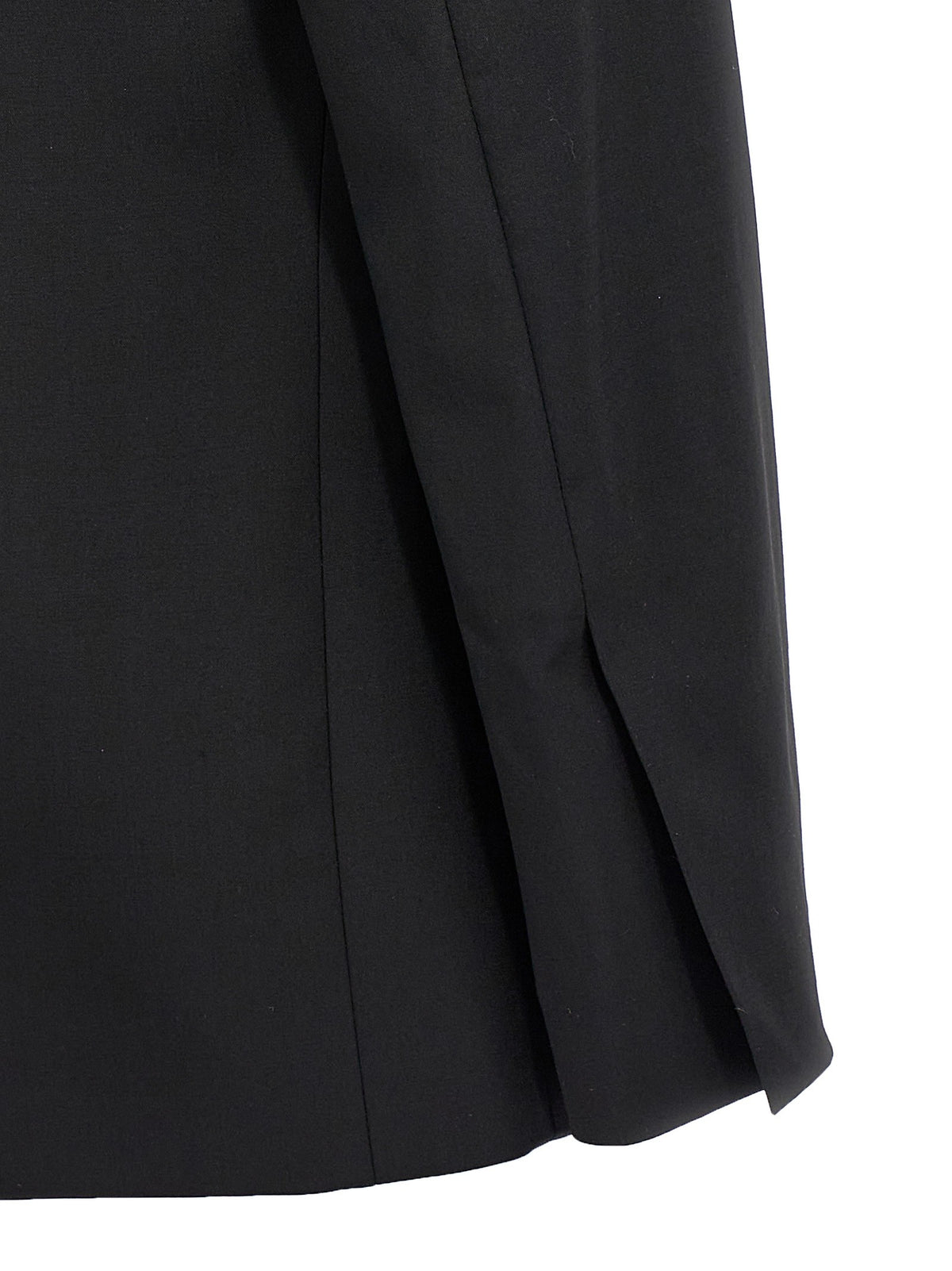 Nensi Dojaka Double Breast Drawstring Blazer Jacket Black, view 4