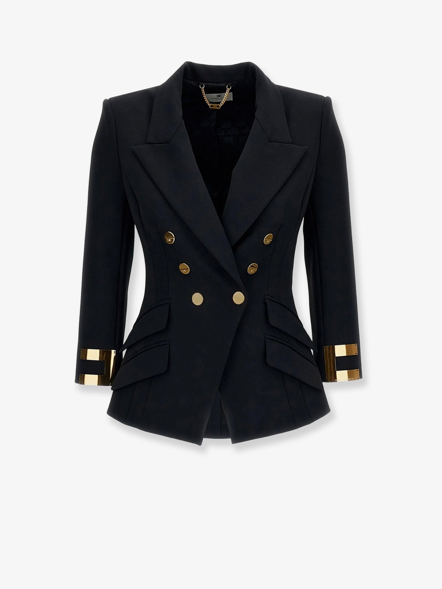 Elisabetta Franchi Women's Double Breasted Blazer Black