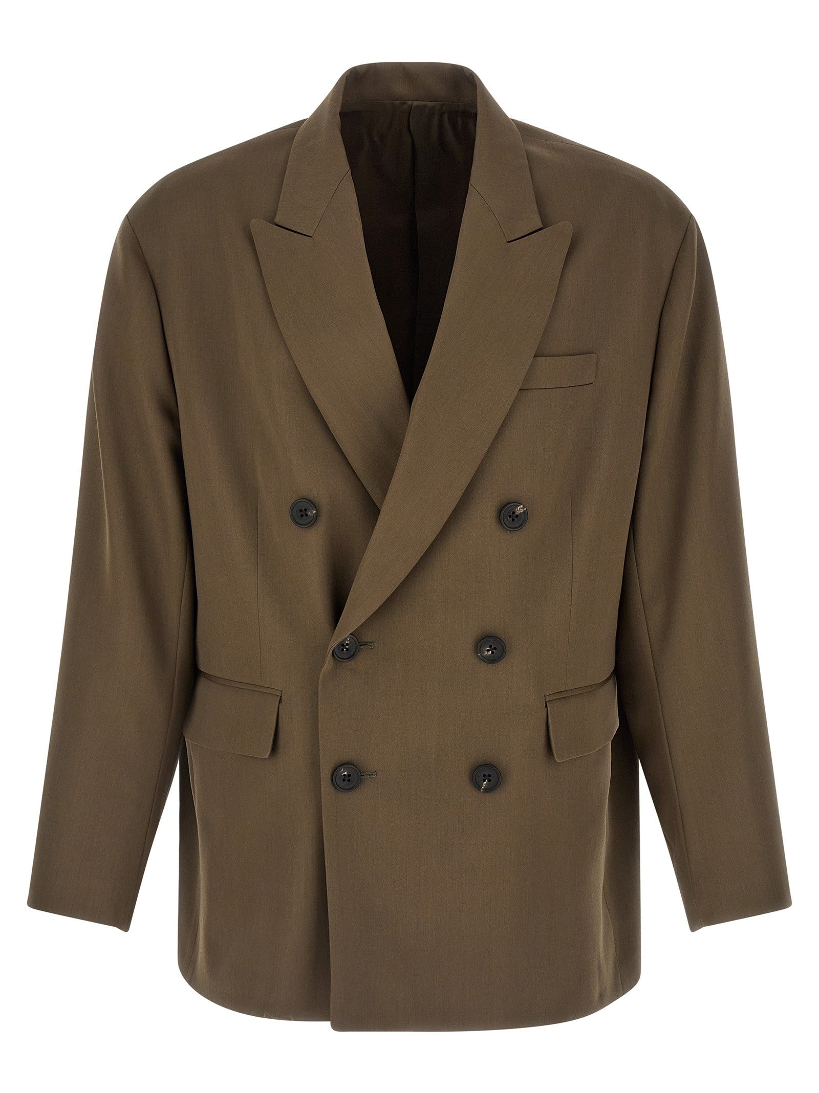 Ssstein Double Breasted Blazer Green