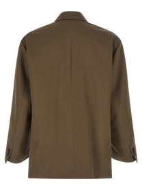 Ssstein Double Breasted Blazer Green