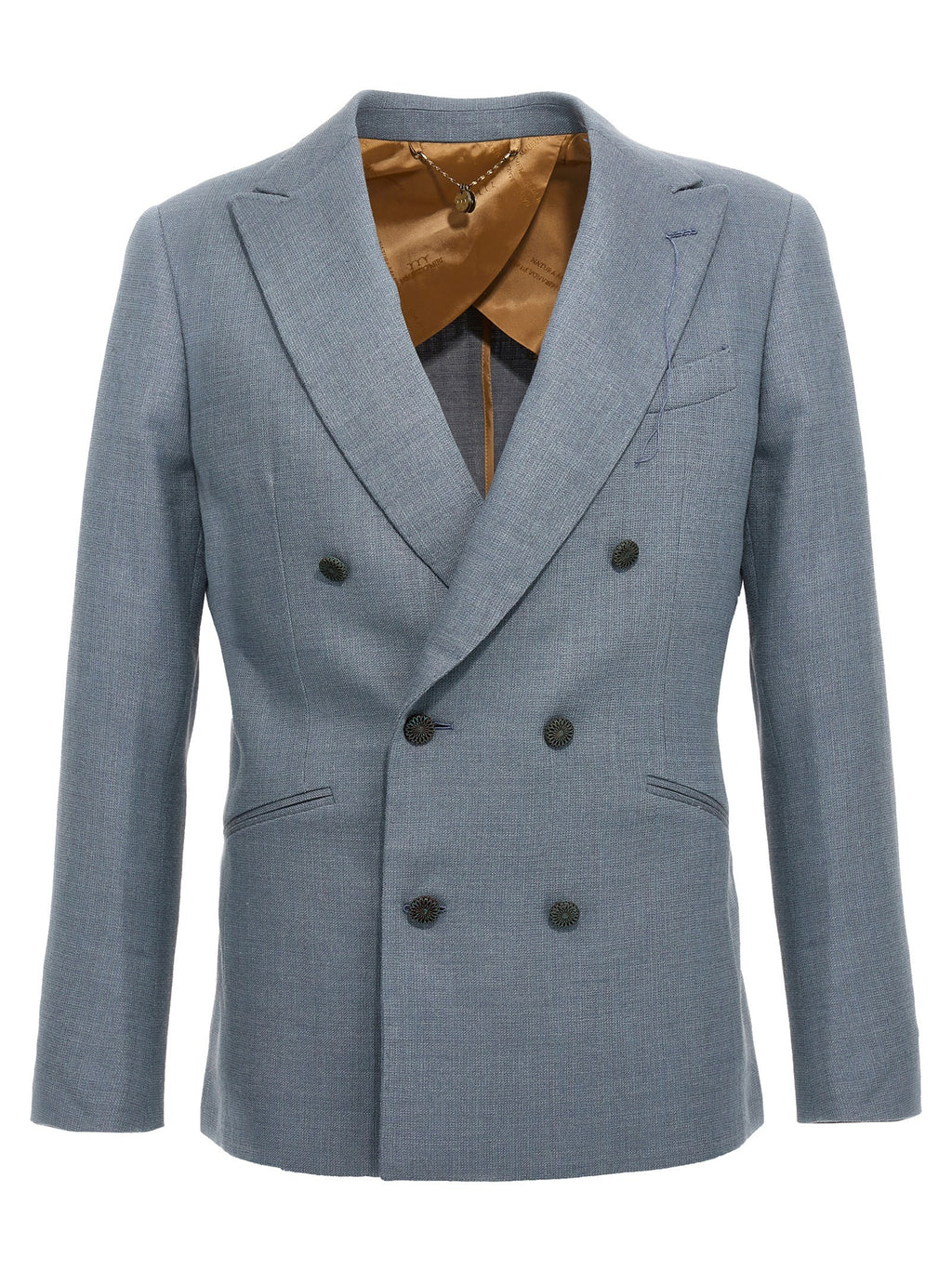 Maurizio Miri Double Breasted Blazer Blue