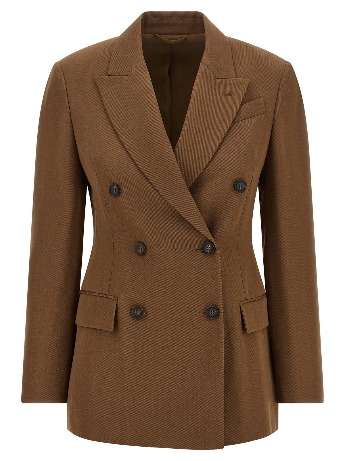 Brunello Cucinelli Double Breasted Blazer Brown