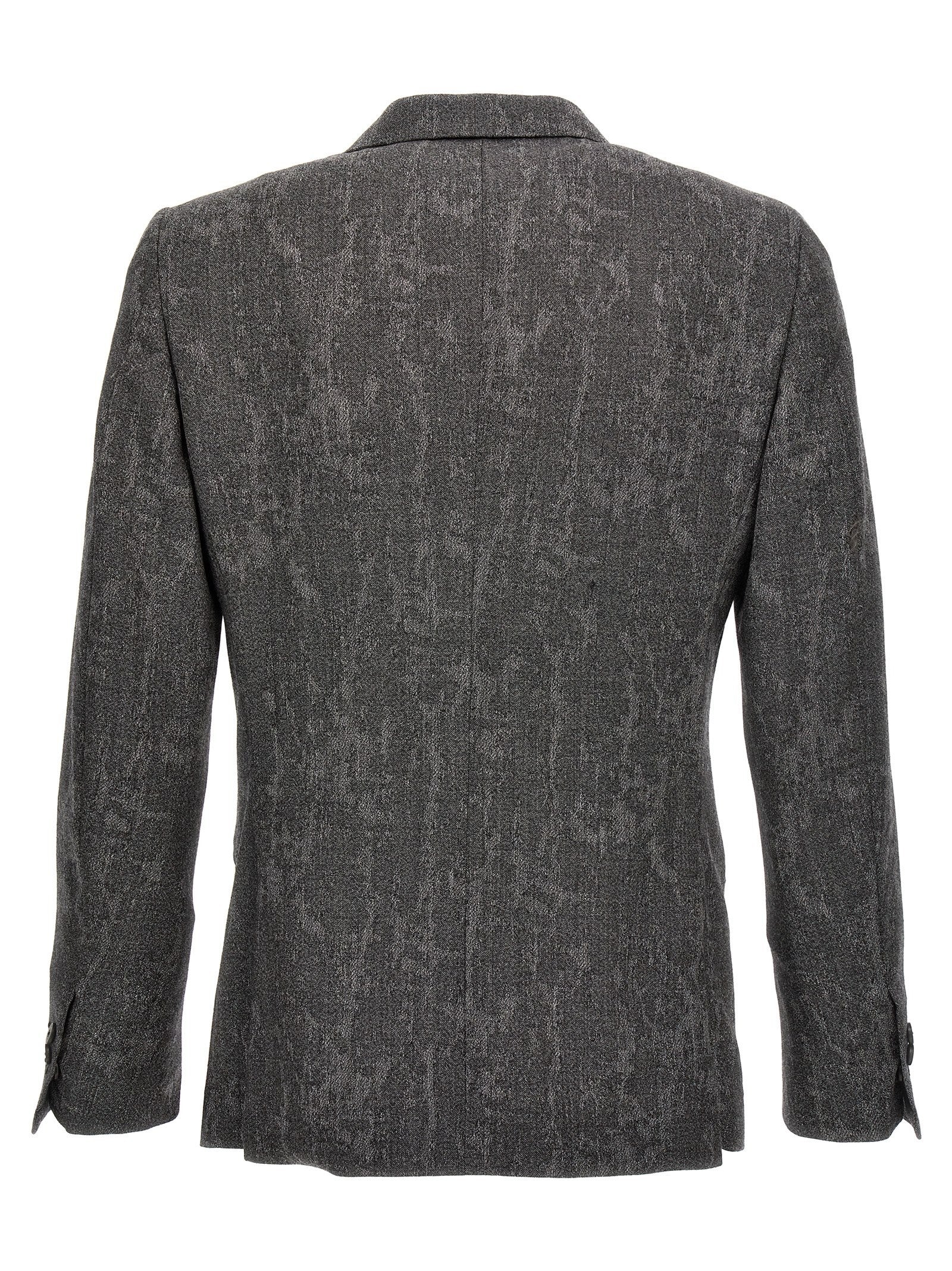 Maurizio Miri Double Breasted Blazer Grey