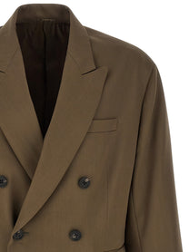 Ssstein Double Breasted Blazer Green