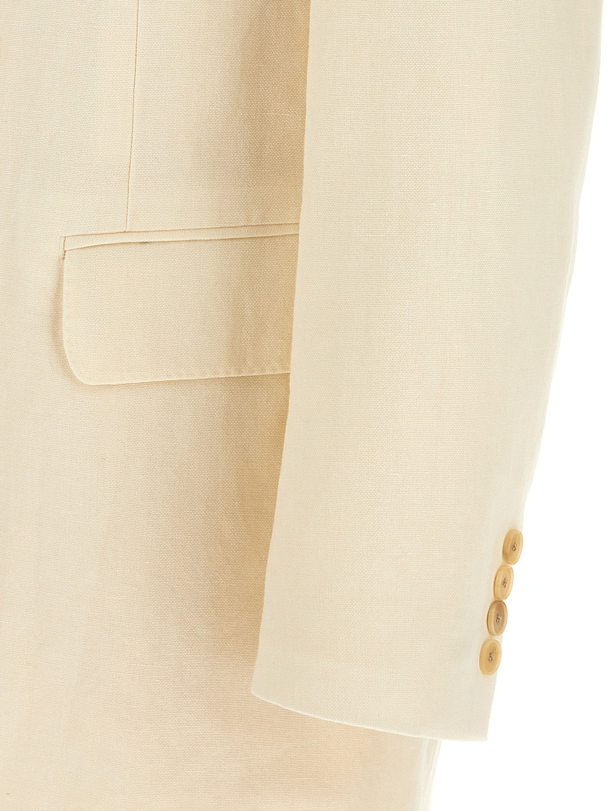 AURALEE Double Breasted Blazer Beige, view 4