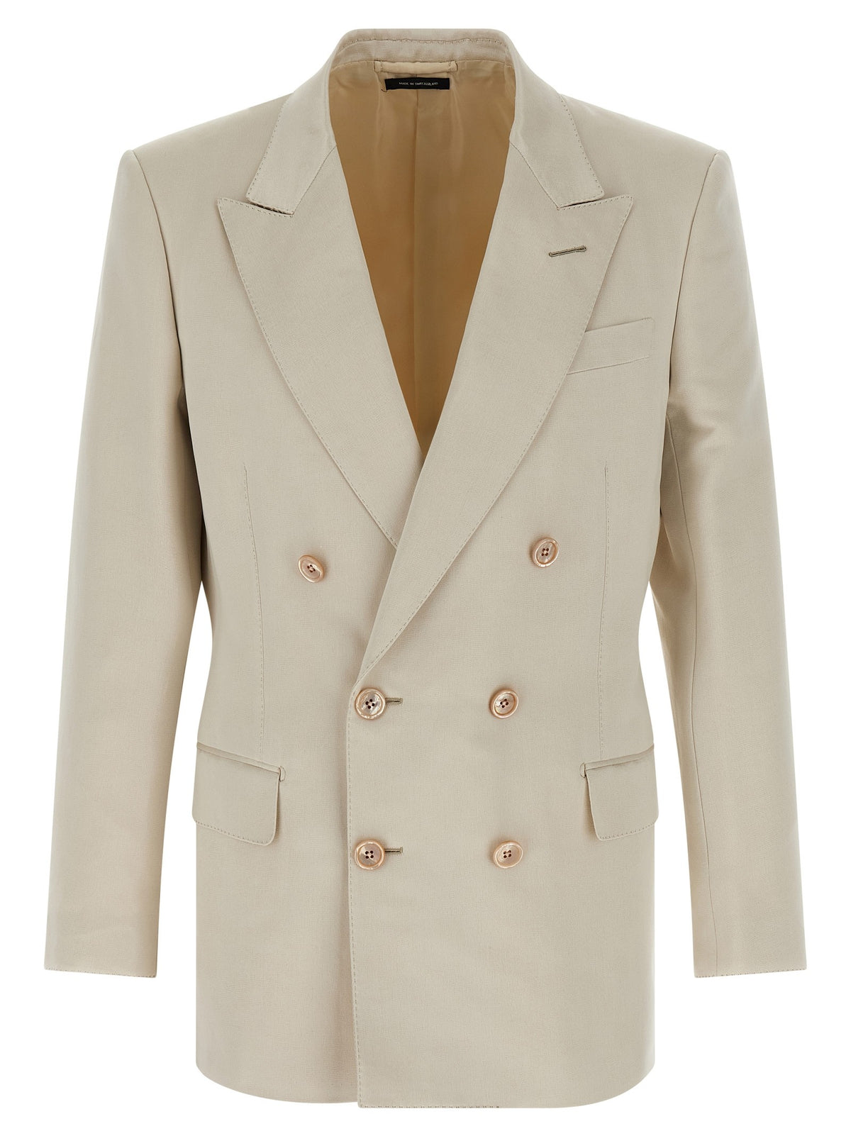 Tom Ford Double Breasted Blazer Beige