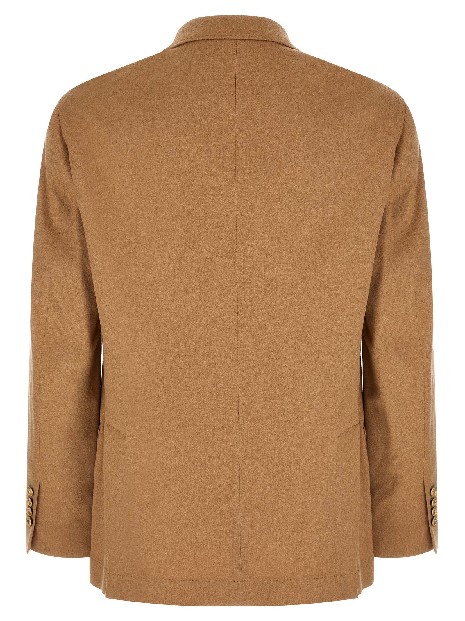 Brunello Cucinelli Double Breasted Blazer Beige