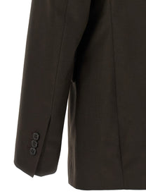 mfpen Double Breasted Blazer Brown