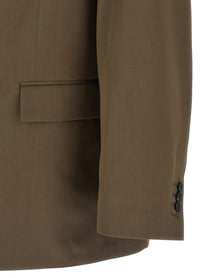 Ssstein Double Breasted Blazer Green