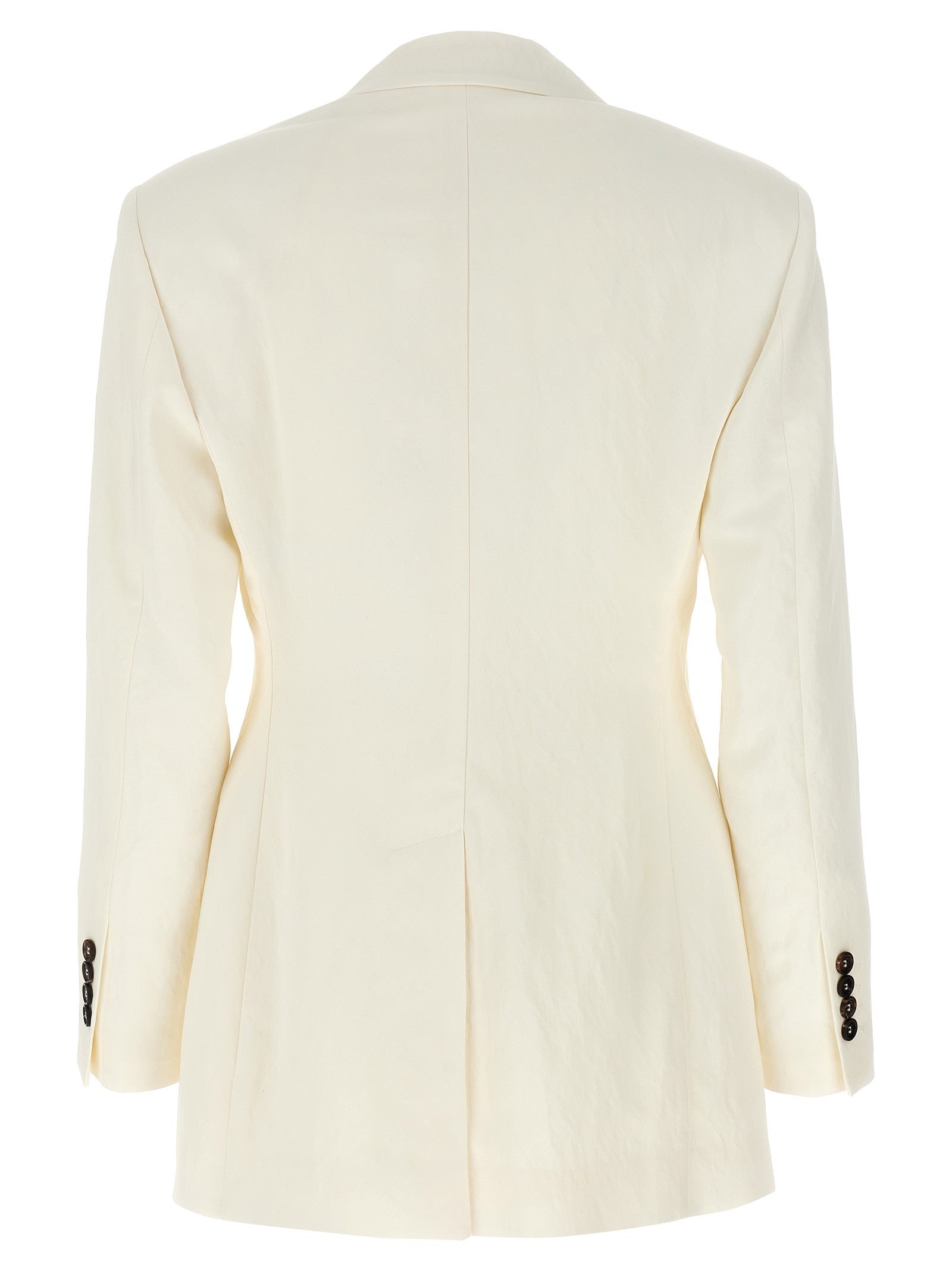 Brunello Cucinelli Double Breasted Blazer White