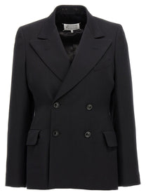 Maison Margiela Double Breasted Blazer Black