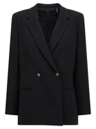Theory Double Breasted Blazer Black