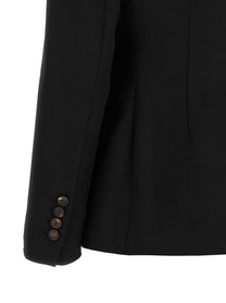 Brunello Cucinelli Double Breasted Blazer Black