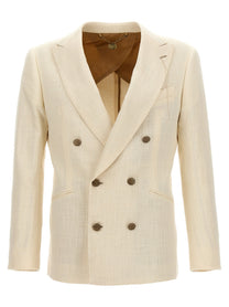 Maurizio Miri Double Breasted Blazer White