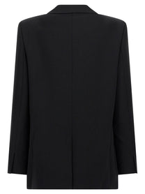 Theory Double Breasted Blazer Black