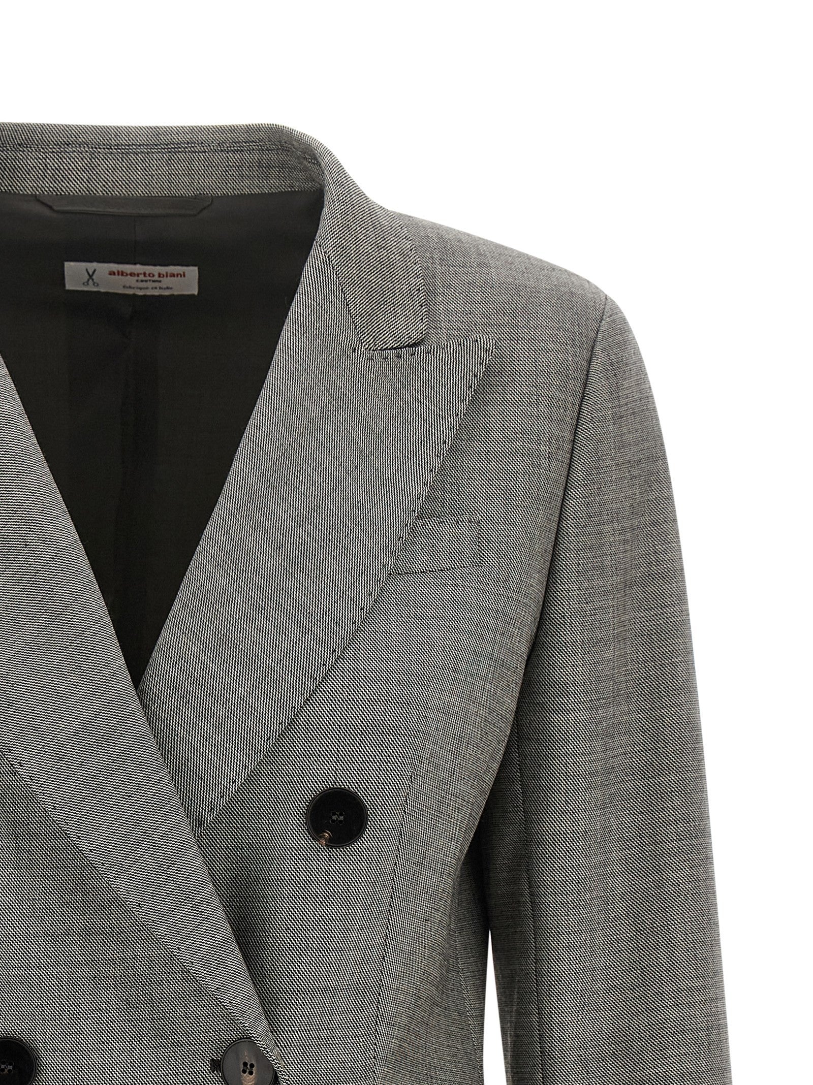 Alberto Biani Double Breasted Blazer Grey