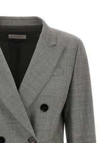 Alberto Biani Double Breasted Blazer Grey