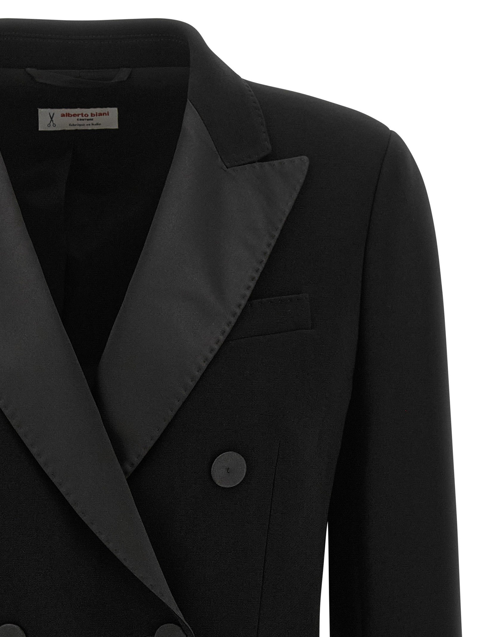 Alberto Biani Double Breasted Blazer Black