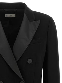 Alberto Biani Double Breasted Blazer Black